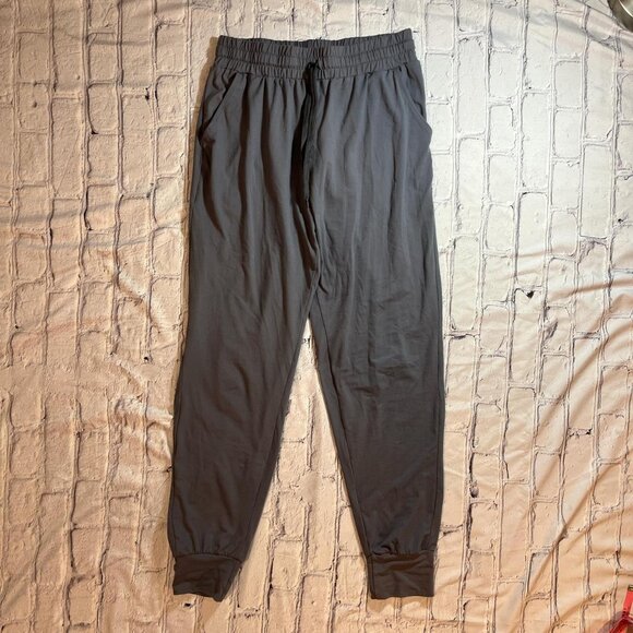 🩶 Grey Loungewear Joggers – Elastic Waist, Drawstring, Size Large - Picture 4 of 6